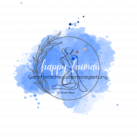 happy human blau